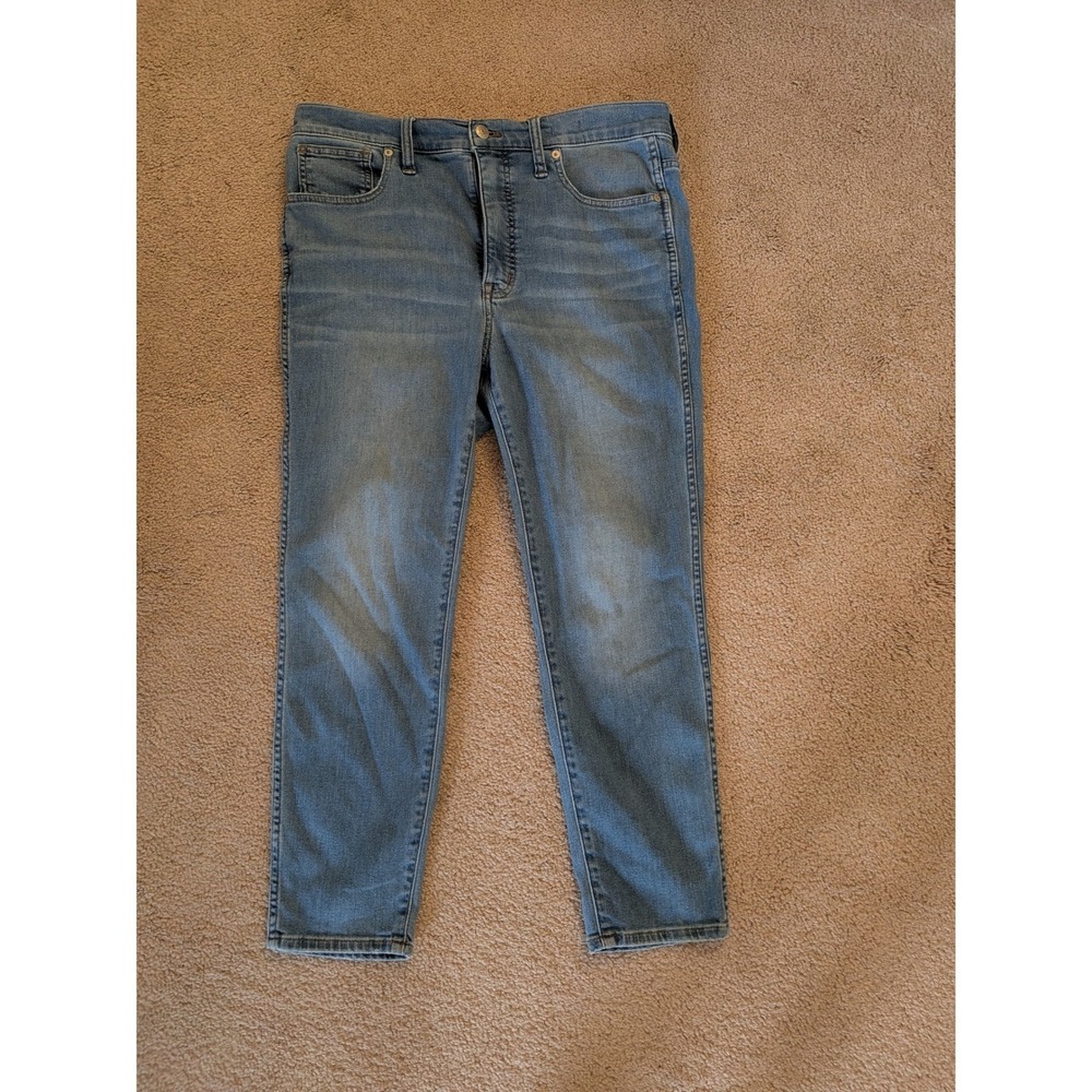 Madewell High-Rise Skinny Crop Jeans Light Wash Size 26 Sustainable Denim